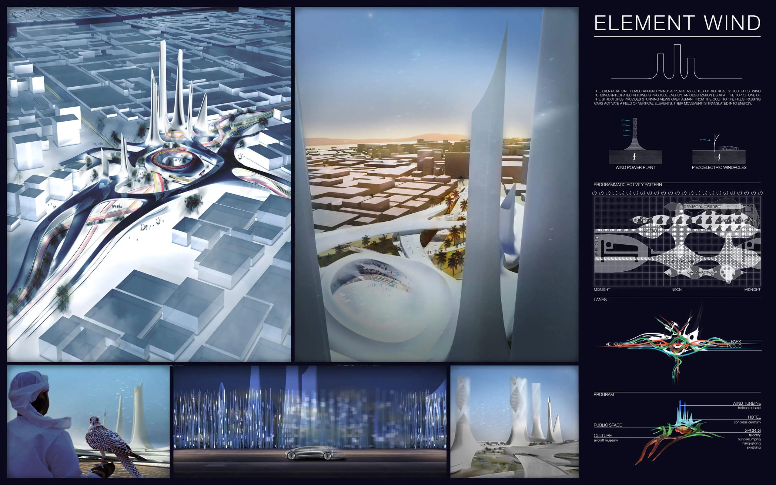 Ajman: Wettbewerbstafel „Element Wind“