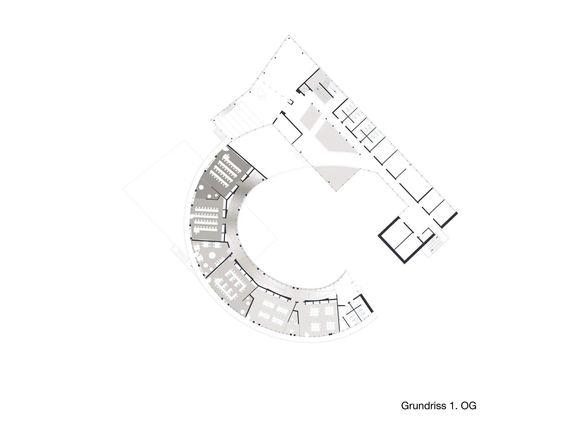 Grundschule Biberach: Grundriss 1. Obergeschoss