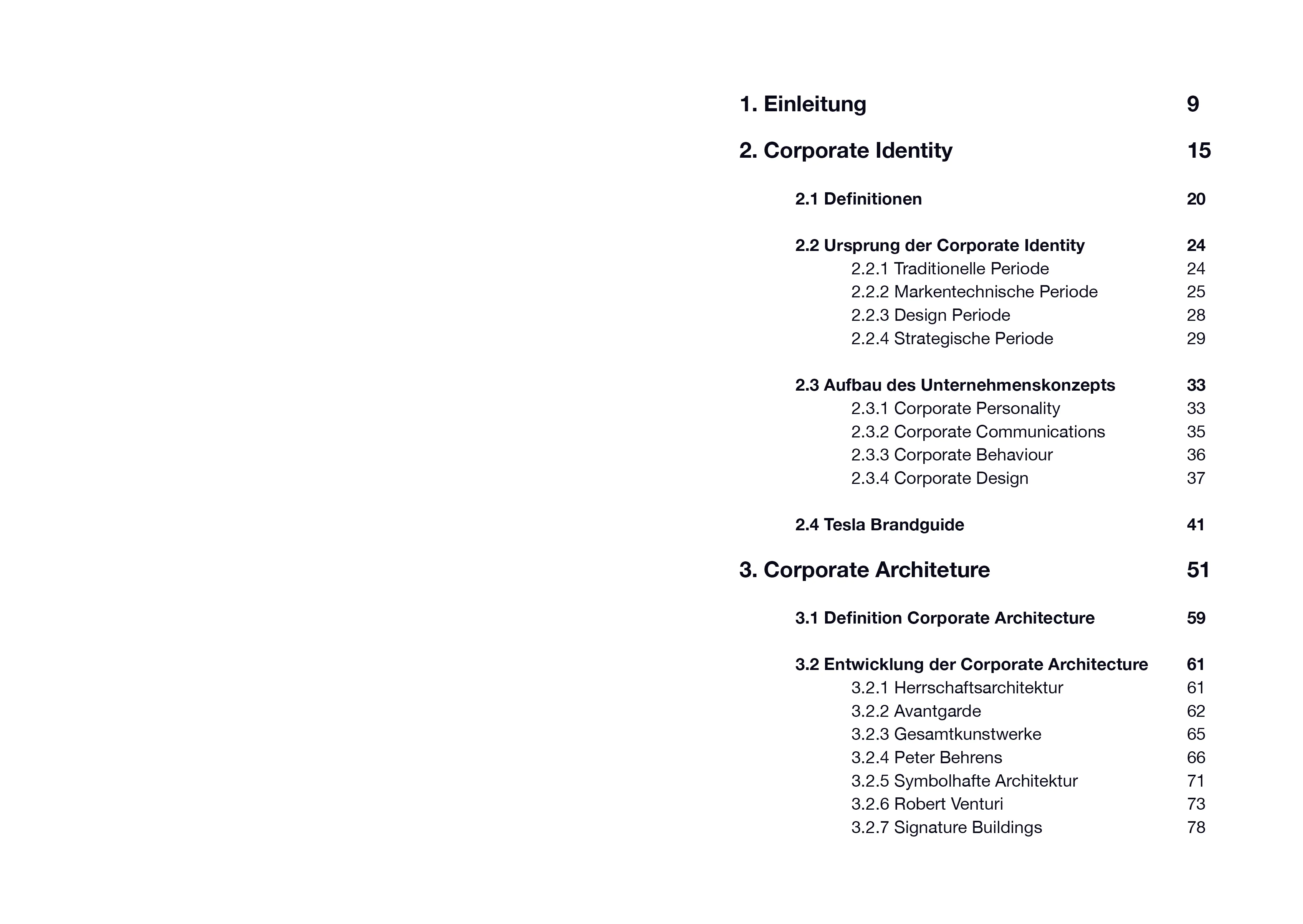 Masterarbeit „Corporate Architecture“: Doppelseite aus der Einleitung