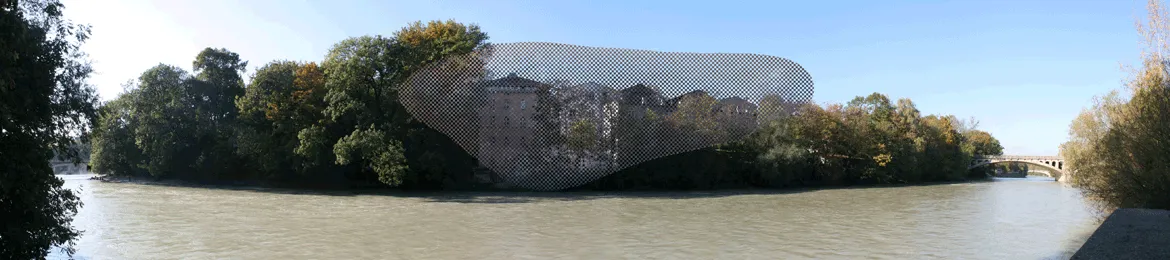 Isar Philharmonie: Formfindung am Isarkiesel, Schritt 2
