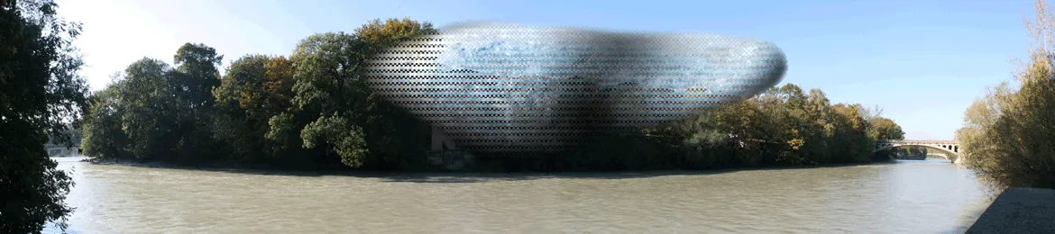 Isar Philharmonie: Formfindung am Isarkiesel, Schritt 3